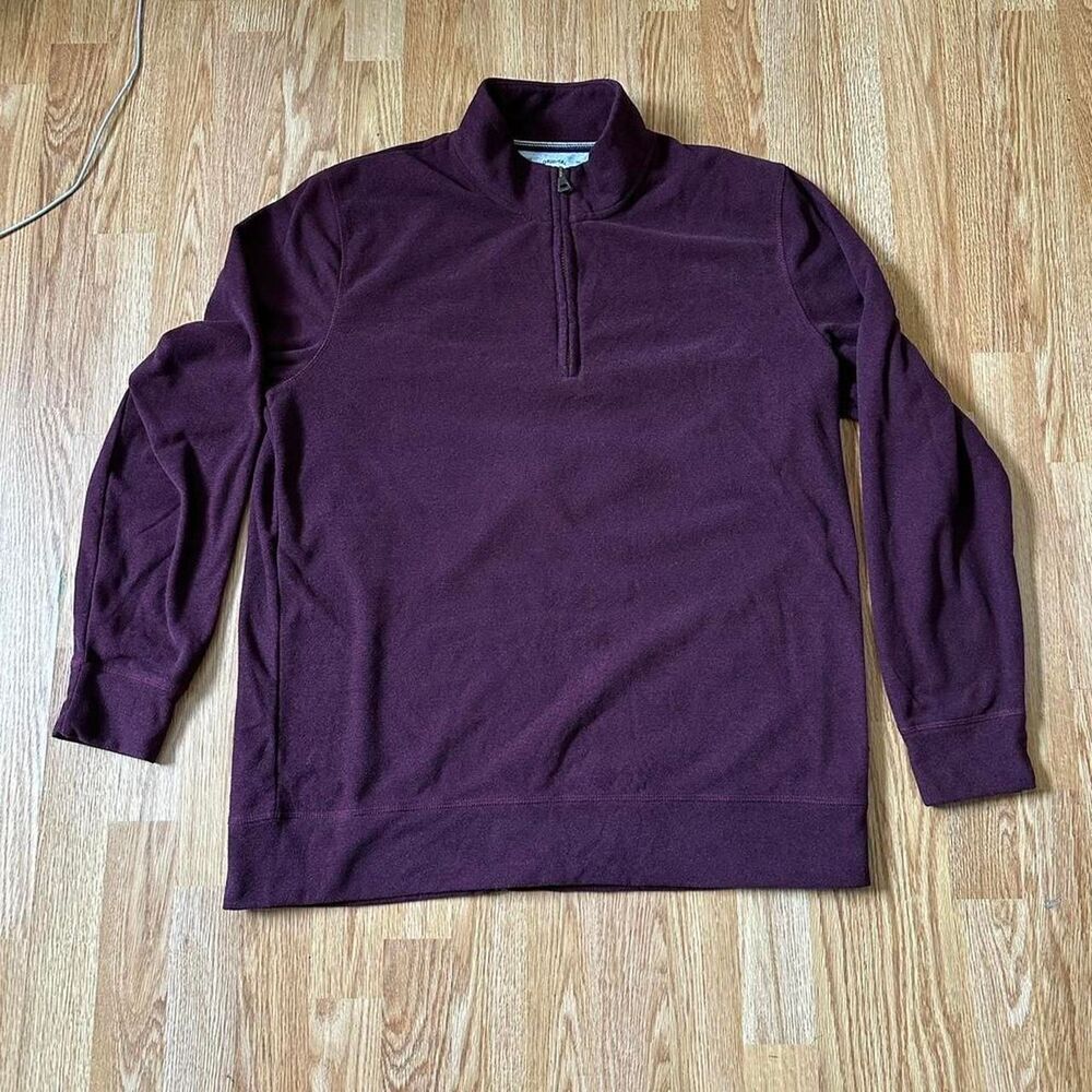 Weatherproof Men's Burgundy and Purple Sweatshirt